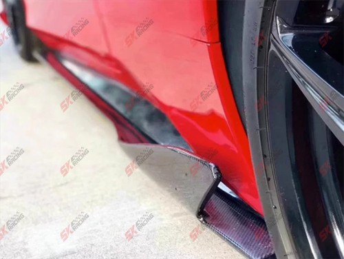 Carbon Fiber Side Skirt Front Rear Lip Wing Bodykit For Ferrari 458 Italia Coupe - Picture 6 of 49