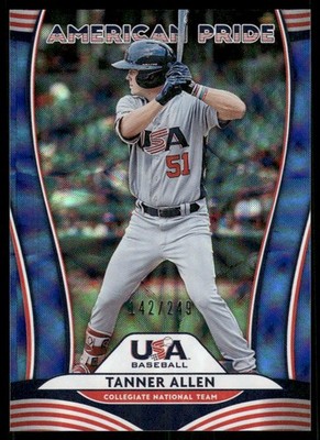 2020 Donruss American Pride Blue #18 Ken Griffey Jr. Tanner Allen /249 - BB