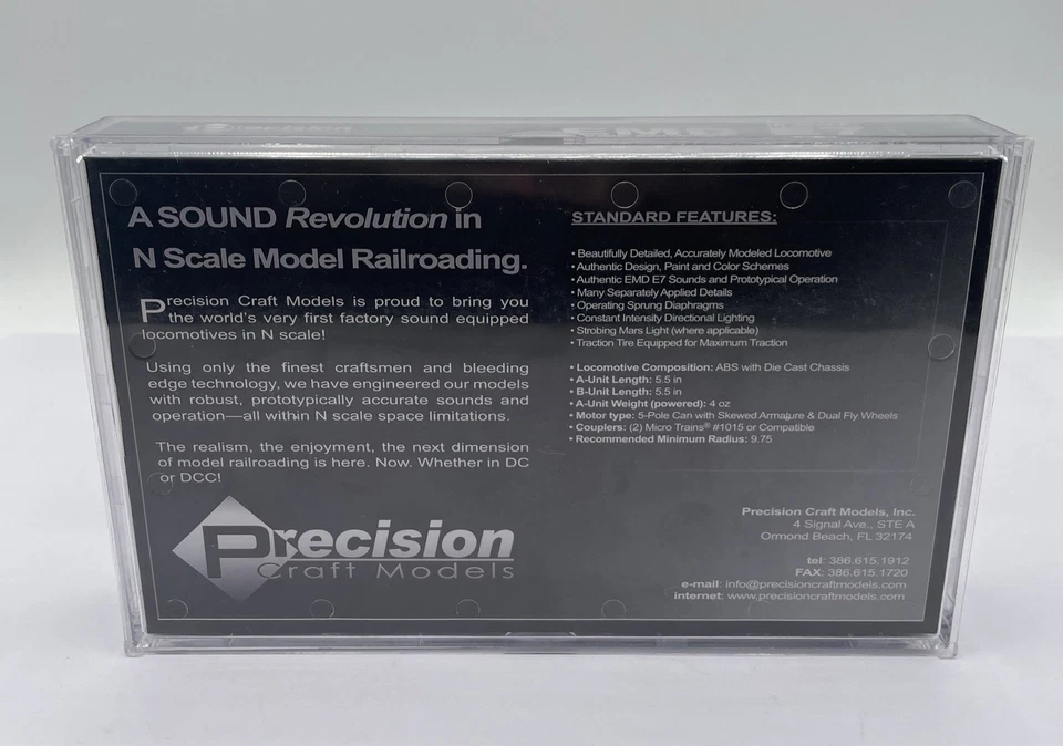 Precision Craft Models #618 EMD E7A CB&Q #9918A - DC/DCC & LokSound Equipped NEW - Image 4 of 4