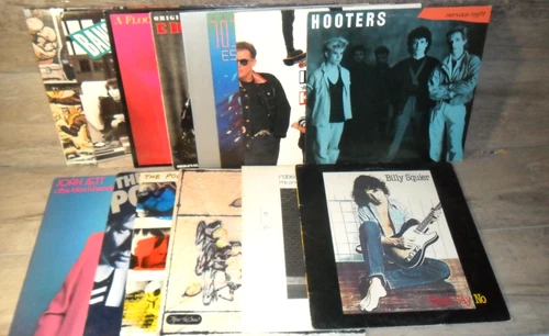 1980's Original Rock & Pop LP Lot 15 Vinyl Records ~ Van Halen, Journey, Police
