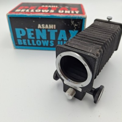 Original Asahi Pentax Balgeneinheit M42 Schraubmontage mit Originalkarton. (refB)