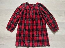 Harper Canyon Kids 6 Long Sleeve Dress Red Plaid