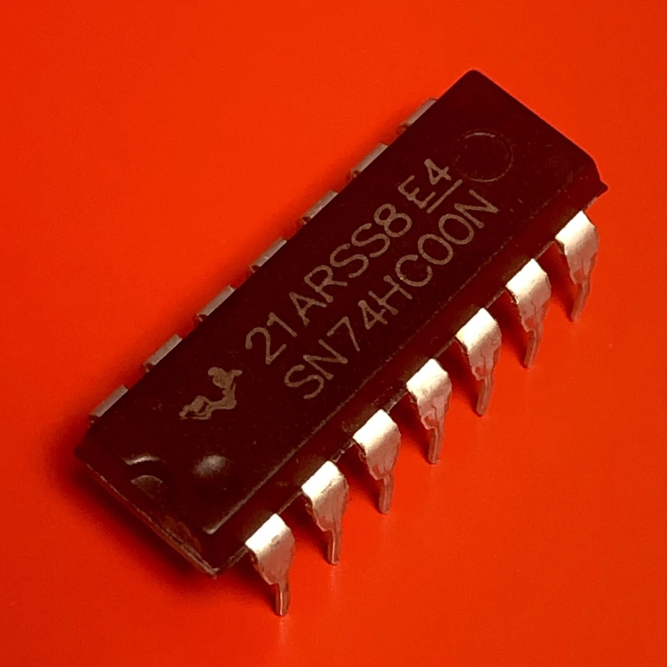 [2x] SN74HC00 Quadruple 2-Input NAND Gate IC PDIP-14