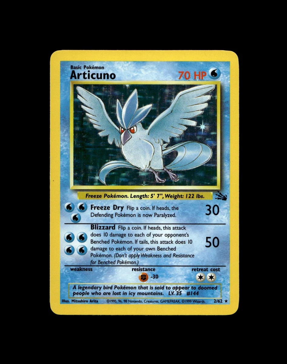 Articuno Holo Pokémon TCG Individual Collectible Card Game Cards