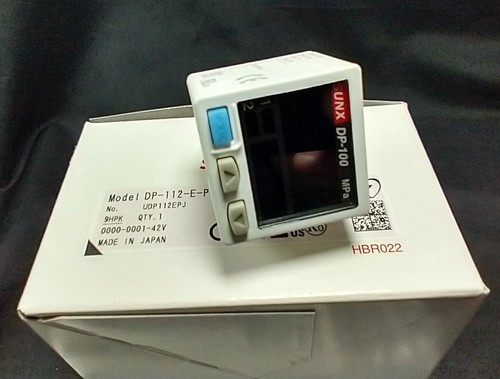 SUNX DP-100 DP-112-E-P-J PRESSURE SENSOR 12-24VDC 1/8 NPT -0.1 to 1.0 MPa - Picture 9 of 9