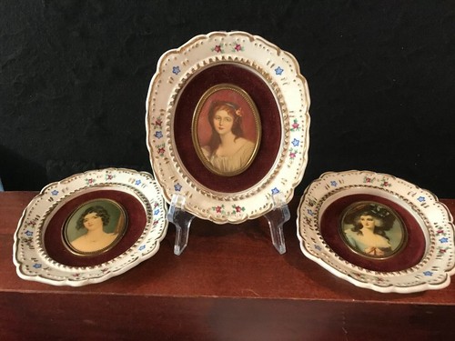 THREE ORNATE AND COLLECTIBLE PORTRAITS BY CAMEO CREATIONS-720
