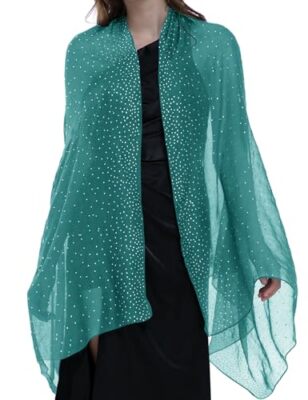 green shawls for dresses Fortuna - Silk Scarf/Shawl for Women