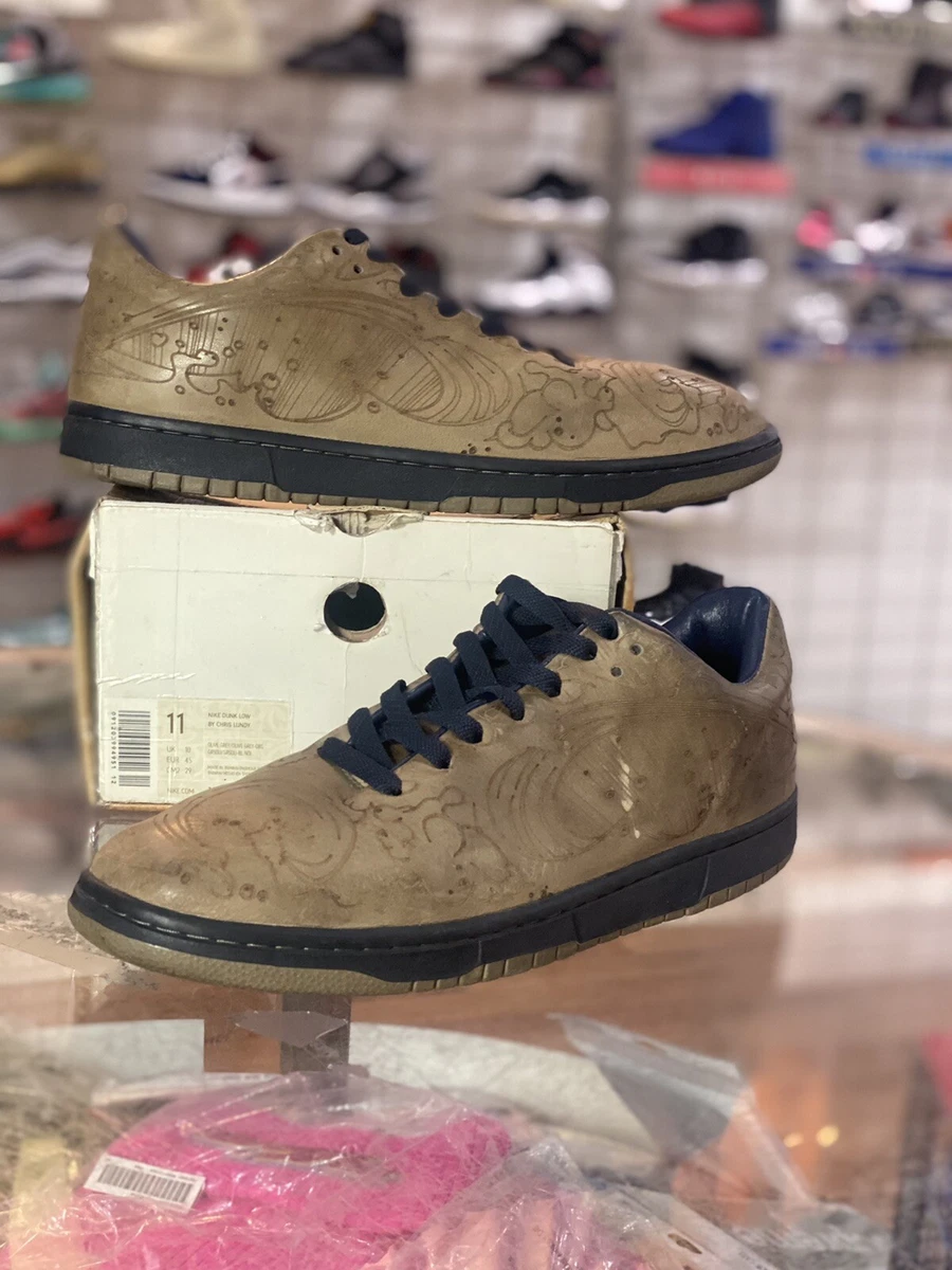 Nike Dunk Low x Chris Lundy laser 308428-001 Size 11 | eBay