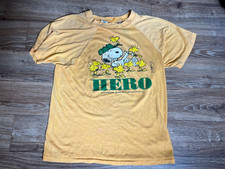 SCARCE Grail OG VTG 1965 Peanuts/Snoopy HERO T Shirt Graphic Single Stitch MED
