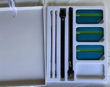 First Class Stainless Steel Metal  Luggage Tag Set Of 3 GOSTWO  New Open Box