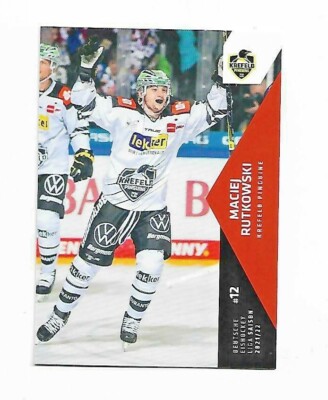 DEL Playercard 21-22 - Maciej Rutkowski - Krefeld Pinguine #222 - KEV 1981 U23