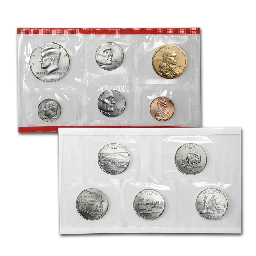 2005 United States US Mint 22 Coin P & D Uncirculated Coin Set Westward Journey - Image 3 of 3