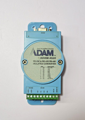 ADVANTECH ADAM-4520 ISOLATED CONVERTER RS-232 to RS-422/485 FAST SHIP FEDEX/DHL
