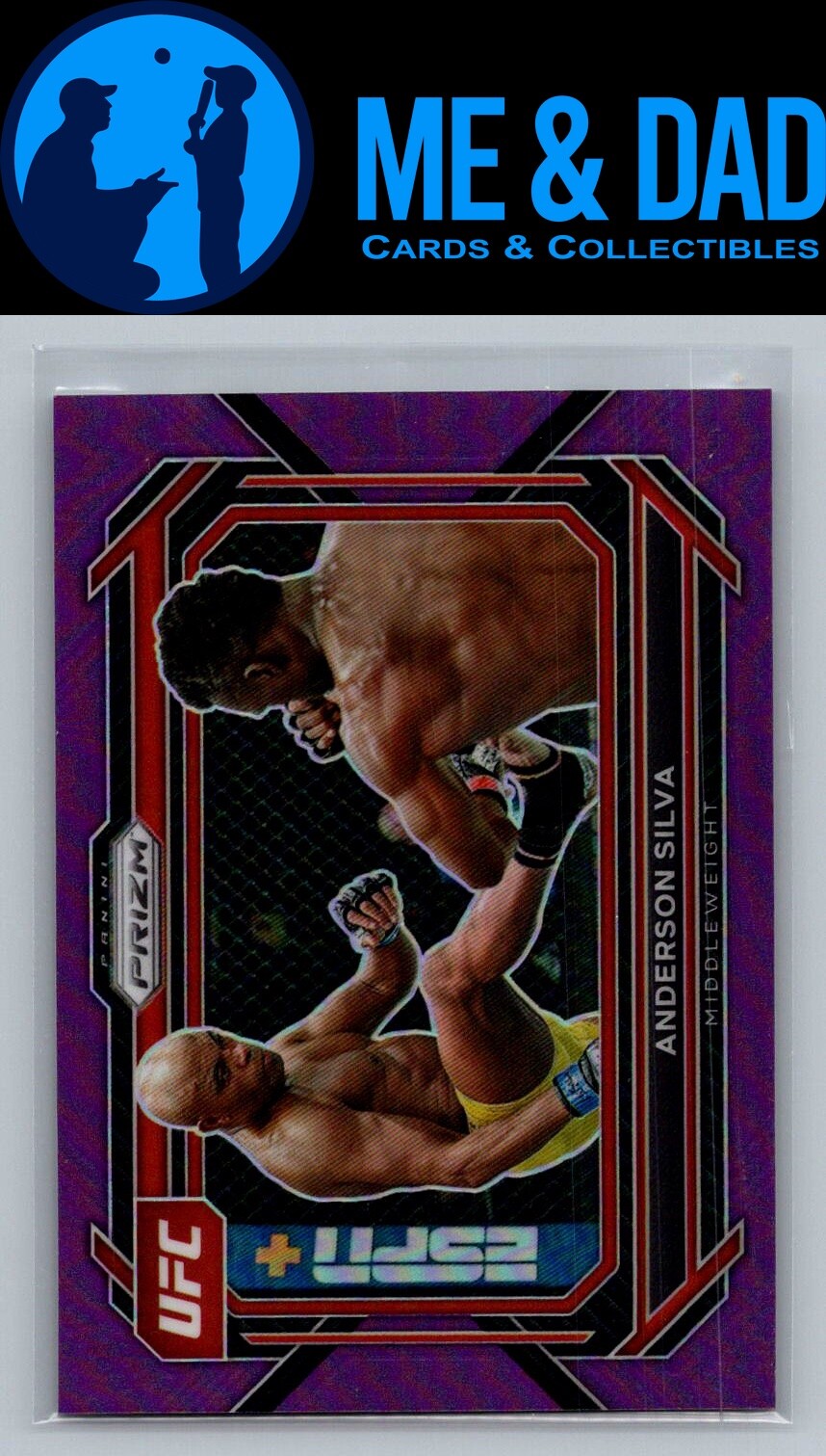 2023 Panini Prizm UFC #76 Anderson Silva Purple Prizms #/149