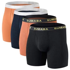 ZONBAILON Men's Underwear Breathable Nylon Comfortable 3D Ball Bag Panty Set