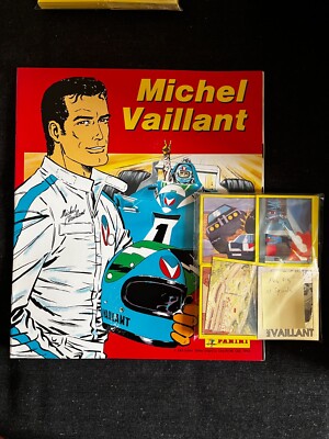 SELTENES LOT 157 AUFKLEBER PANINI MICHEL VAILLANT 1992 + LEERES ALBUM LEER NICHT NEUWERTIG