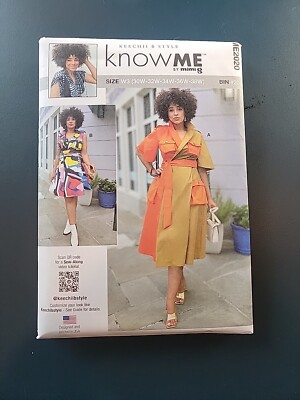 Know Me ME2020 Colorblock Wrap Dress w Shirt Details, Cargo Pockets Sz 30W-38W