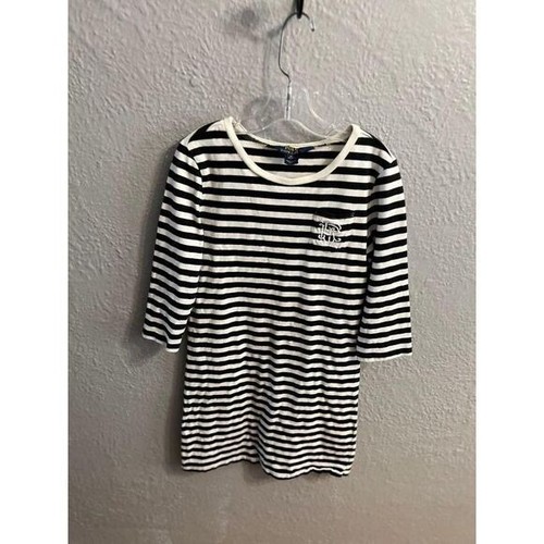 Girls polo Ralph Lauren T-shirt dress striped size medium - Picture 2 of 7