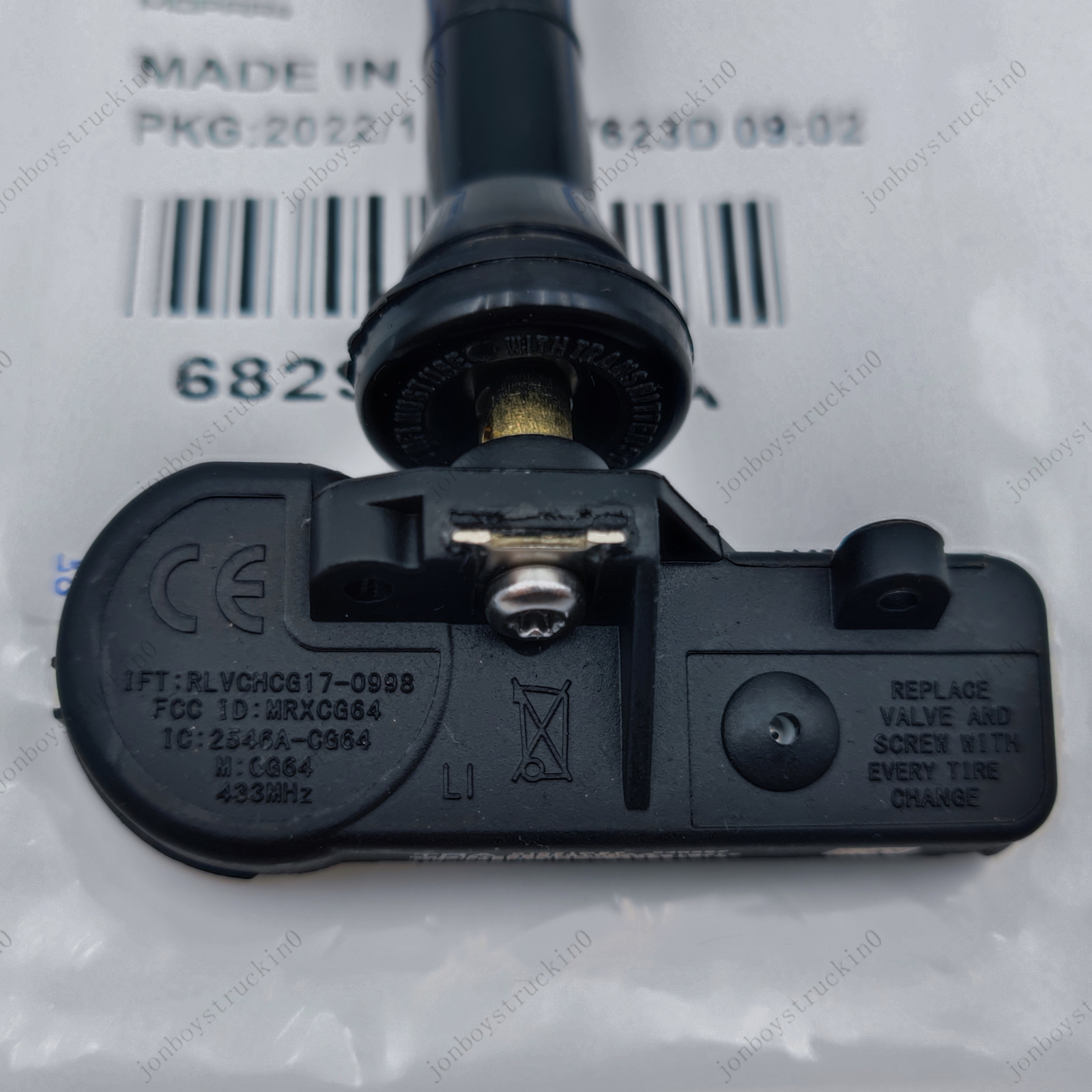 4) Fit For # 68293199AA-AB DODGE RAM 1500 DT 2019-22 TPMS SENSORS