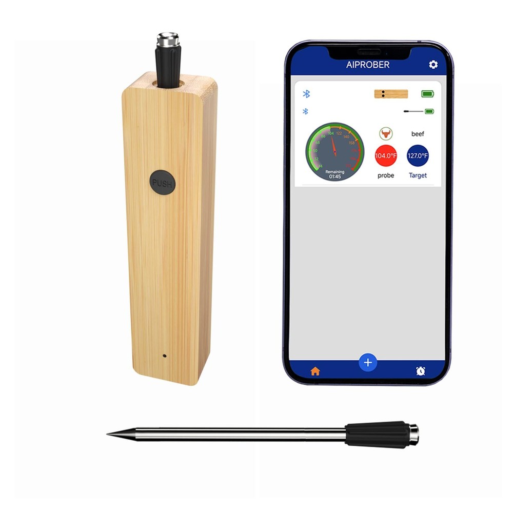 Wireless Meat Thermometer 500FT Range Digital Meat Thermometer for Grilling a...