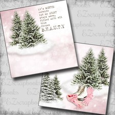 Frozen Beauty NPM - 2 Premade Scrapbook Pages - EZ Layout 5791