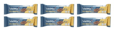 6 x 45g | WellMix Riegel Peanut-Caramel