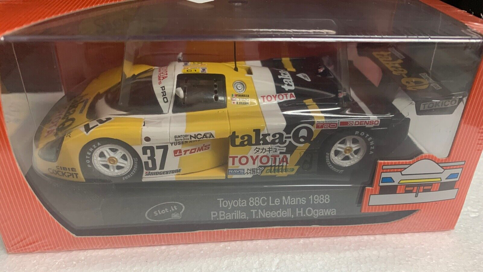 1 32 ESCALA SlotIT CA19b TOYOTA 88C TAKA-Q 1988 24 horas Coche de ranura OF LE MANS