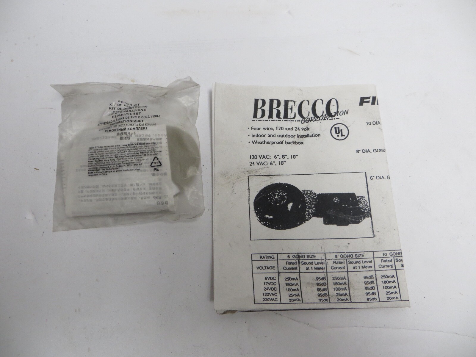 NEW in box Brecco HC-1120 FIRE ALARM BELL 6