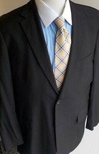 BOSS HUGO BOSS Loro Piana 100 Merino Wool Black 2 Button Blazer 42REG