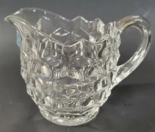 Vintage Fostoria American Clear 4" Creamer Stem 2056 Elegant UV Glow