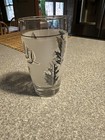 ONE VTG Libby Silver Leaf Frosted Juice Glasses 5.25" Drinking Glass Libbey — photo 1
