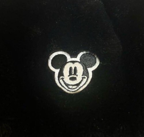 Tokyo Disney Resort Fluffy Bucket Hat Black Mickey Ears Winter Cap Japan JP Used - Picture 2 of 10