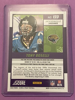 2024 Score A Treat #133 Tony Boselli Jacksonville Jaguars Green