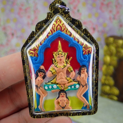 Phra Khun Paen Amulet / Love Charm Buddhism Talisman / Paladkik Lingam Lady Mae - Picture 2 of 11