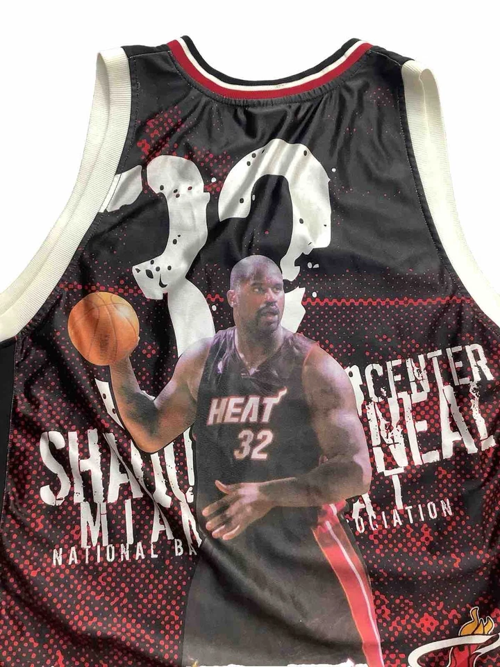 VTG Majestic Miami Heat Jersey Sewn XXL Shaquille O’Neal Limited Edition NBA - Image 2 of 4