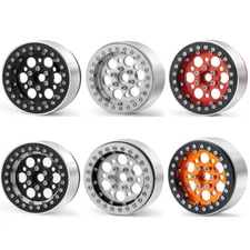 4PCS Alloy 2.2'' Beadlock Wheel Rim for Axial Wraith D90 TRX-4 1/10 RC Crawler