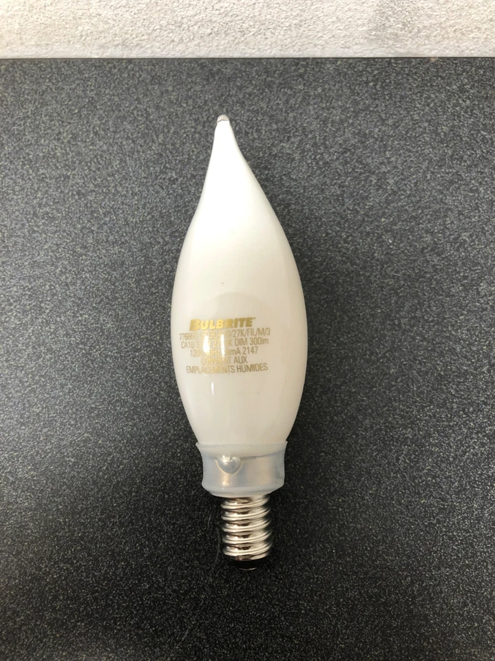 led3ca10/27k/fil/m/3 decorative chandelier antique filament led light bulb - Image 3 of 3