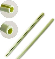 Reusable Collapsible Silicone Drinking Straw with Case split for cleaning 6 pack