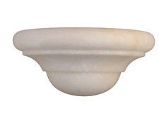 Art Deco Style Hand Carved Italian White Marb...
