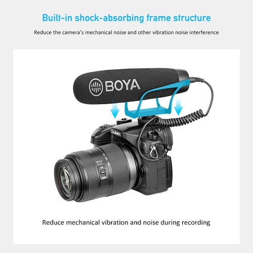 BOYA BY-3030/3031 Super-Cardioid Condenser Shotgun Interview Microphone for DSLR - Imagen 8 de 17
