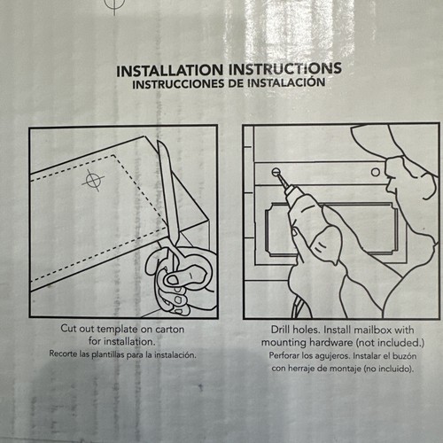 Gibraltar Mailbox Windsor White Wall-Mount WMH00W04 Factory Sealed NIB - Picture 7 of 9