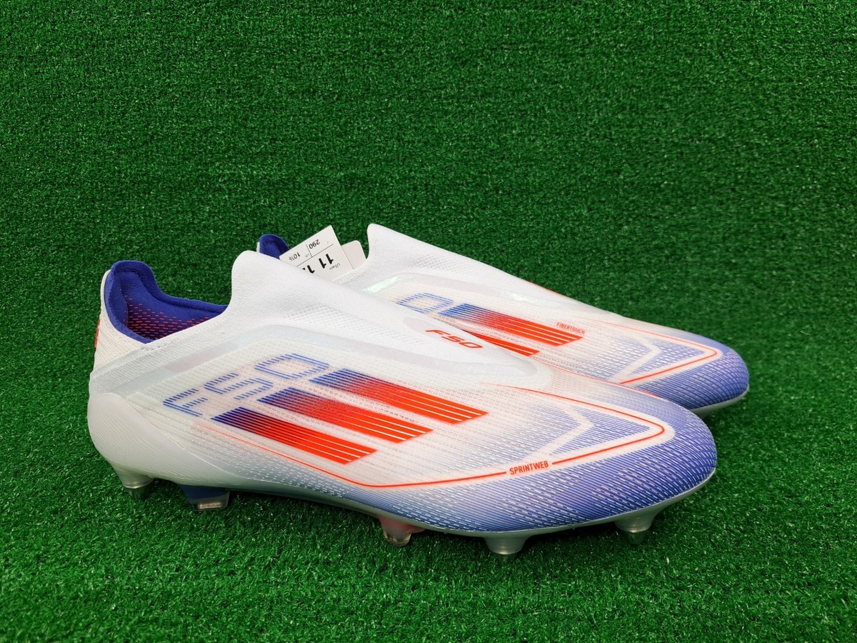 adidas f50 elite SG laceless 28㎝ Adidas F50 Elite Laceless LL SG Red White Blue Soccer Cleats