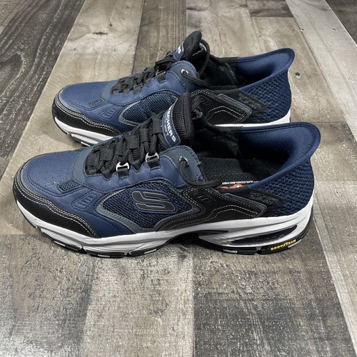 Sketchers Vigor Walking shoes Slip Ins Laces Men's Size 12 sneakers blue *READ* - Picture 2 of 9