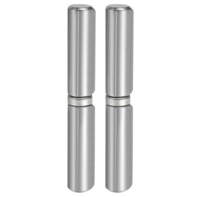 2 Stück 7/8'' x 6-5/16'' (D*L) Kohlenstoffstahl-Schweißscharniere Schweißbare