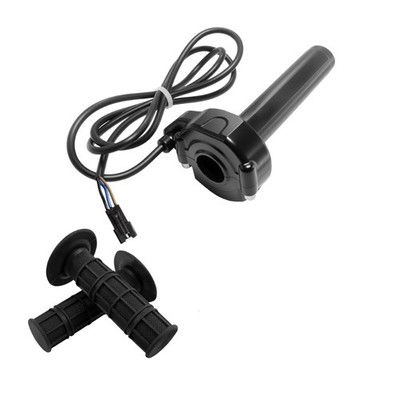 Premium Motorcycle Twist Grip Set With Shielded Electrical Parts For Various