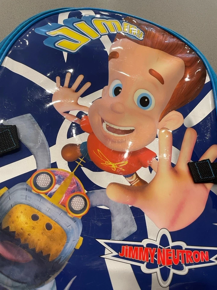 Lote de 2 mochilas vintage Jimmy Neutron Boy Genius Nickelodeon Foto 2 de 4