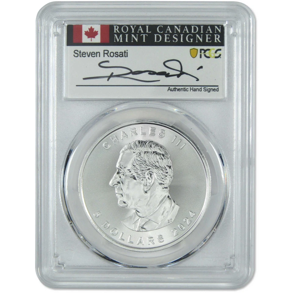 Gema de hoja de arce canadiense 2024 BU PCGS First Strike Rosati SKU:OPC138 Foto 2 de 4