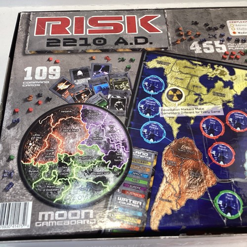 Risk 2210 A.D. Board Game By Hasbro Avalon Hill 2001 W/ Moon Game Board Complete - Picture 5 of 14