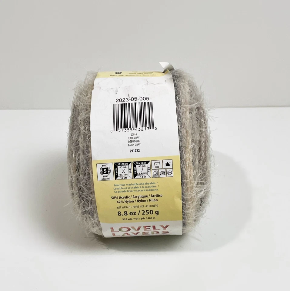 Caron Latte Cakes Yarn Earl Gray 530 yds 8.8 oz - Image 2 of 3