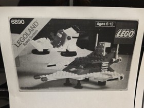 LEGO Space: 1982 Cosmic Cruiser #6890 w/Red Astronaut & Replacement Instructions